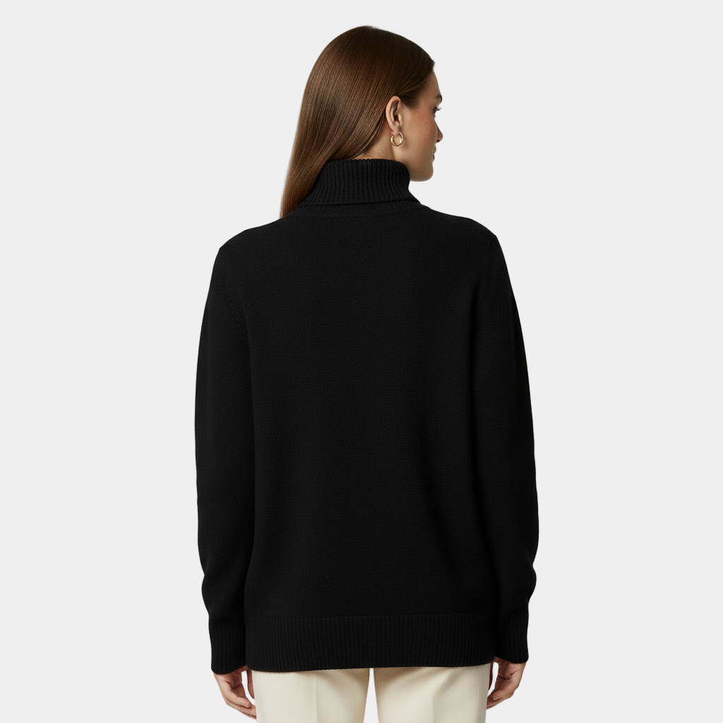 Cashmere Turtleneck Sweater for Women - Classy Design, Warm and Comfortable Knitwear for Casual or Office Wear