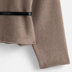 Elegant Women's Wrap Sweater in Soft Knit Fabric for Casual or Office Wear