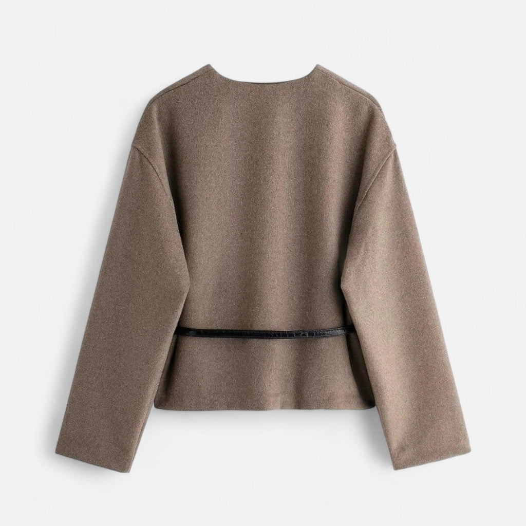 Elegant Women's Wrap Sweater in Soft Knit Fabric for Casual or Office Wear