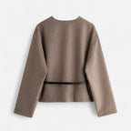 Elegant Women's Wrap Sweater in Soft Knit Fabric for Casual or Office Wear