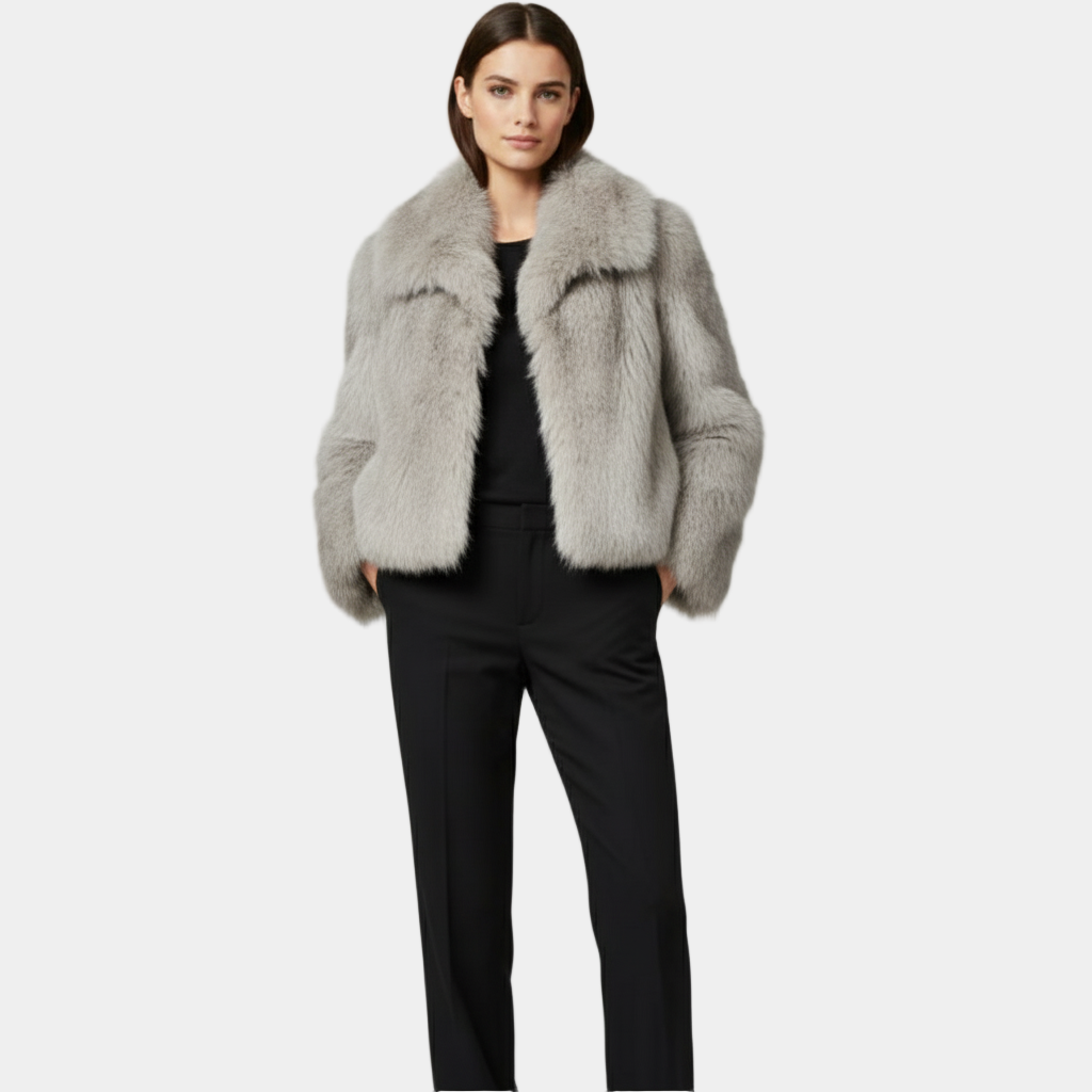 Faux Fur Winter Jacket for Women - Chic Design, Warm and Stylish Outerwear for Cold Weather