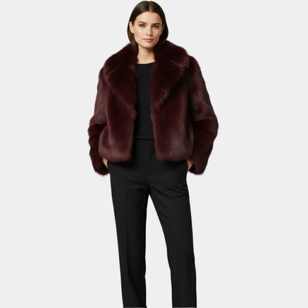 Faux Fur Winter Jacket for Women - Chic Design, Warm and Stylish Outerwear for Cold Weather