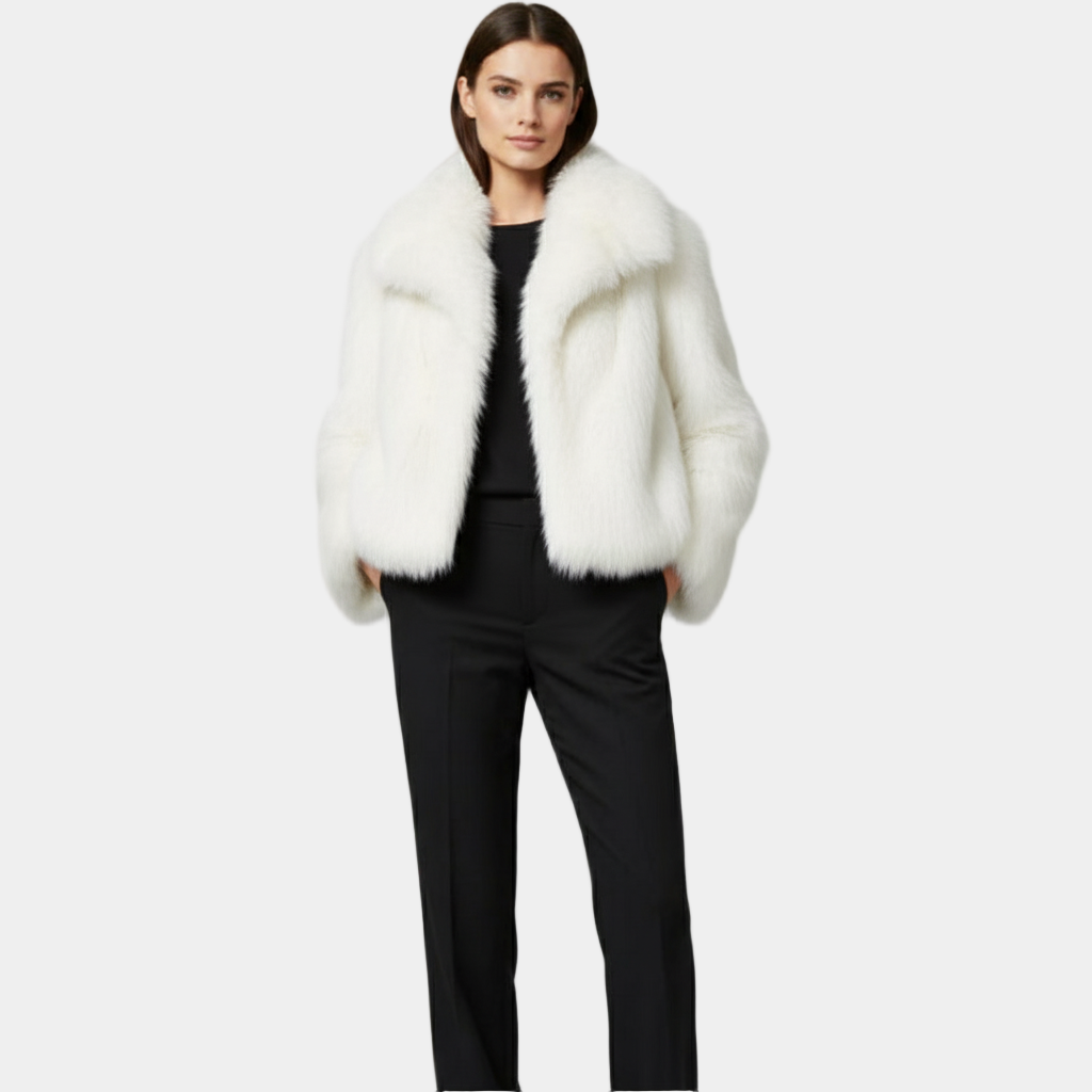 Faux Fur Winter Jacket for Women - Chic Design, Warm and Stylish Outerwear for Cold Weather
