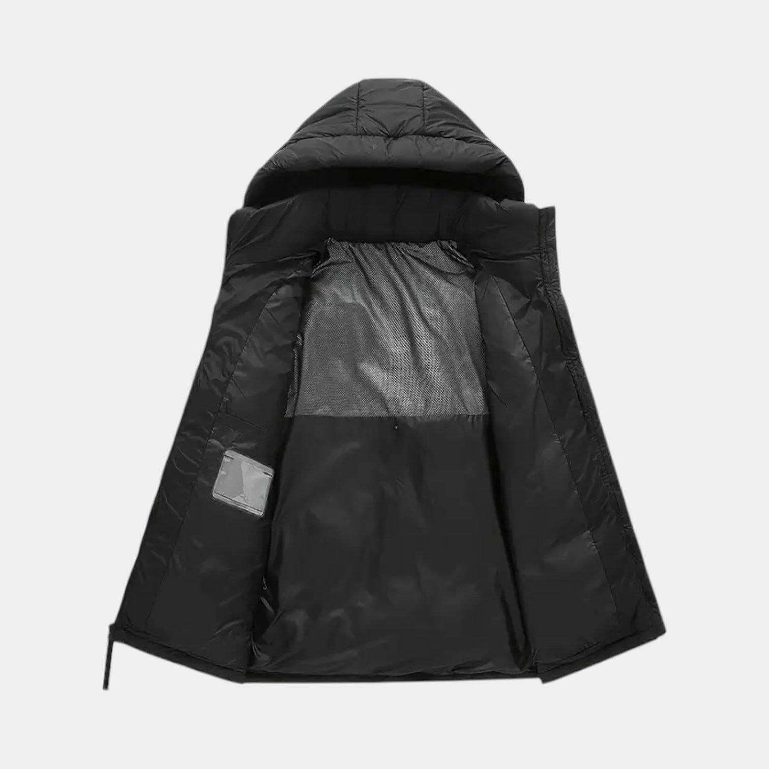 Heavyweight Down Puffer Jacket for Men - Insulated, Warm, Casual Outerwear for Cold Weather