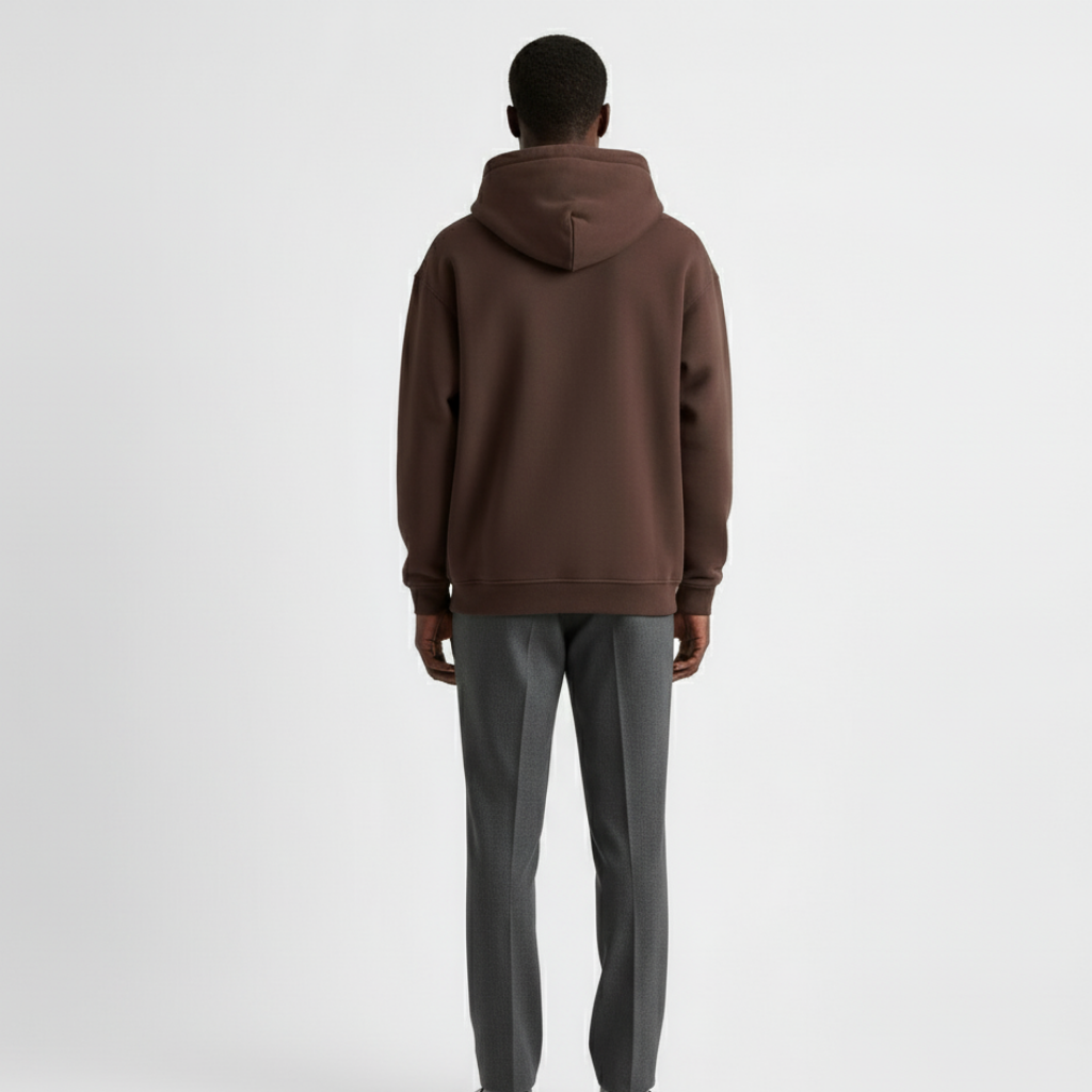 Heavyweight Men's Hoodie - Essential Cotton Blend - Casual Style for Everyday Wear - Available in Multiple Colors