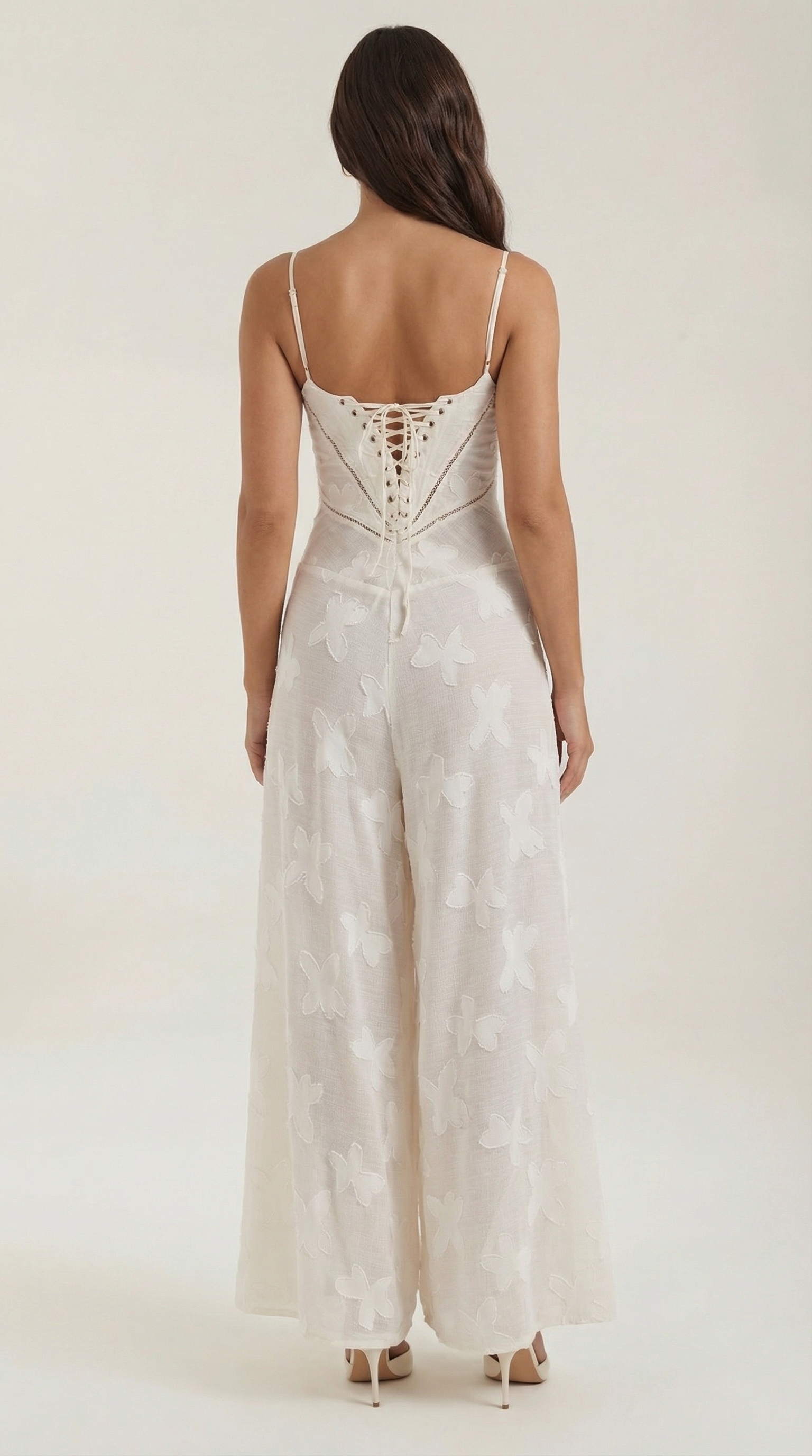 Lace Maxi Dress - Elegant Floral Design - Formal Wear for Women