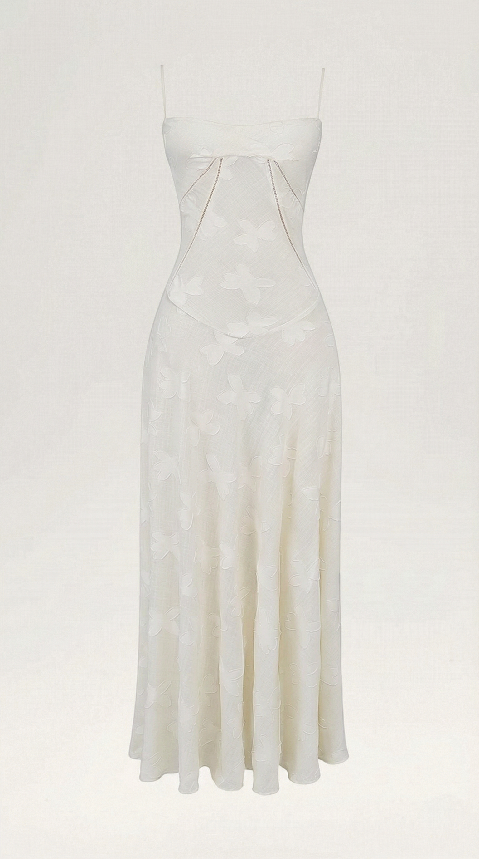 Lace Maxi Dress - Elegant Floral Design - Formal Wear for Women