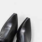 Leather Ankle Boots for Women with Side Zip Closure - Stylish Footwear for Casual and Formal Occasions