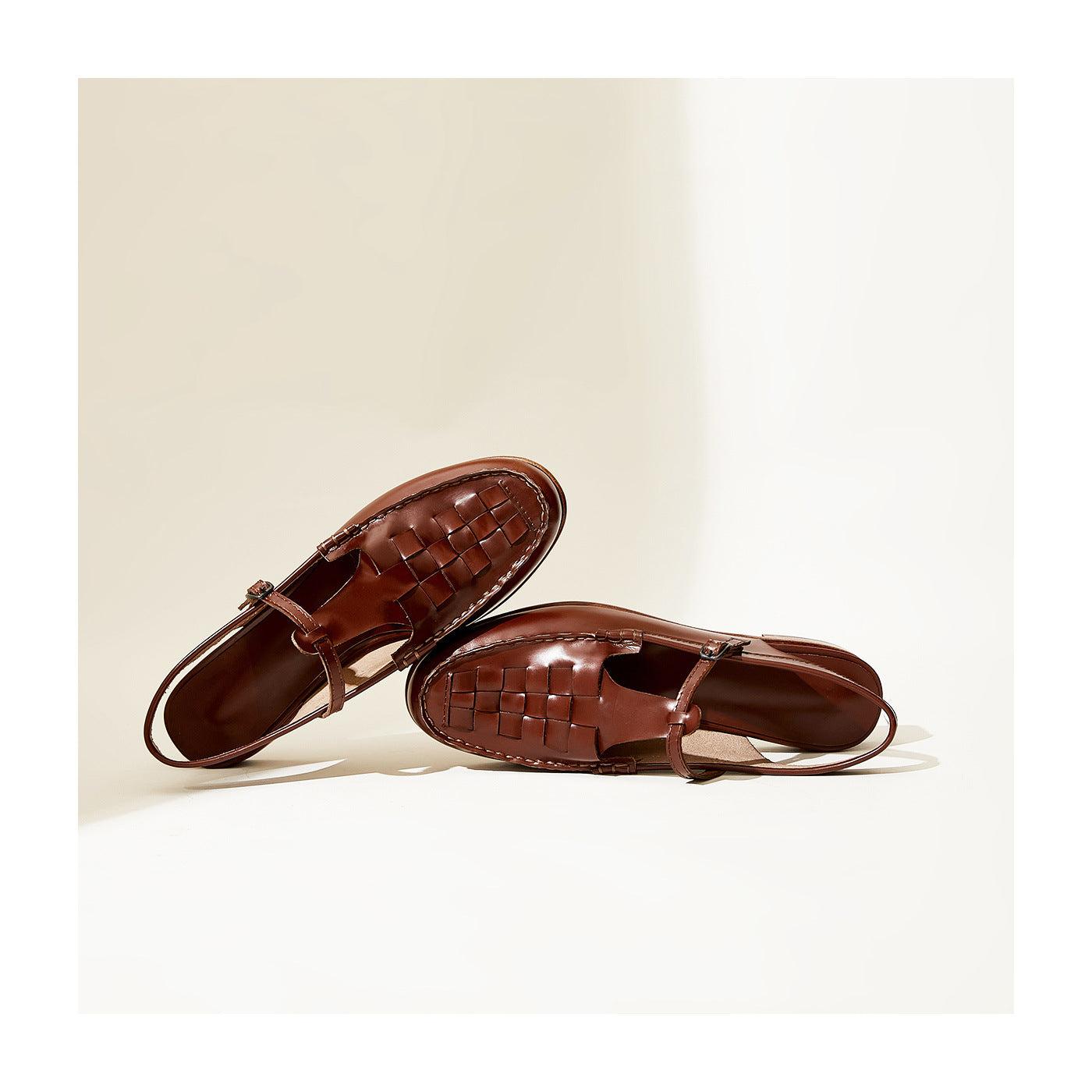 Leather Summer Sandals for Women - Comfortable Straps, Casual Footwear