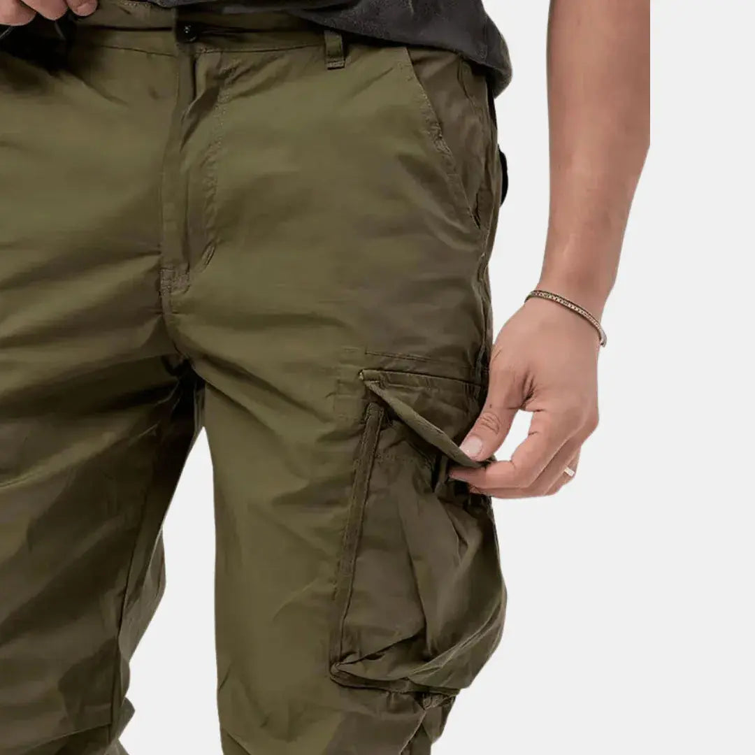 Lightweight Cotton Blend Cargo Joggers for Men | Urban Casual Wear