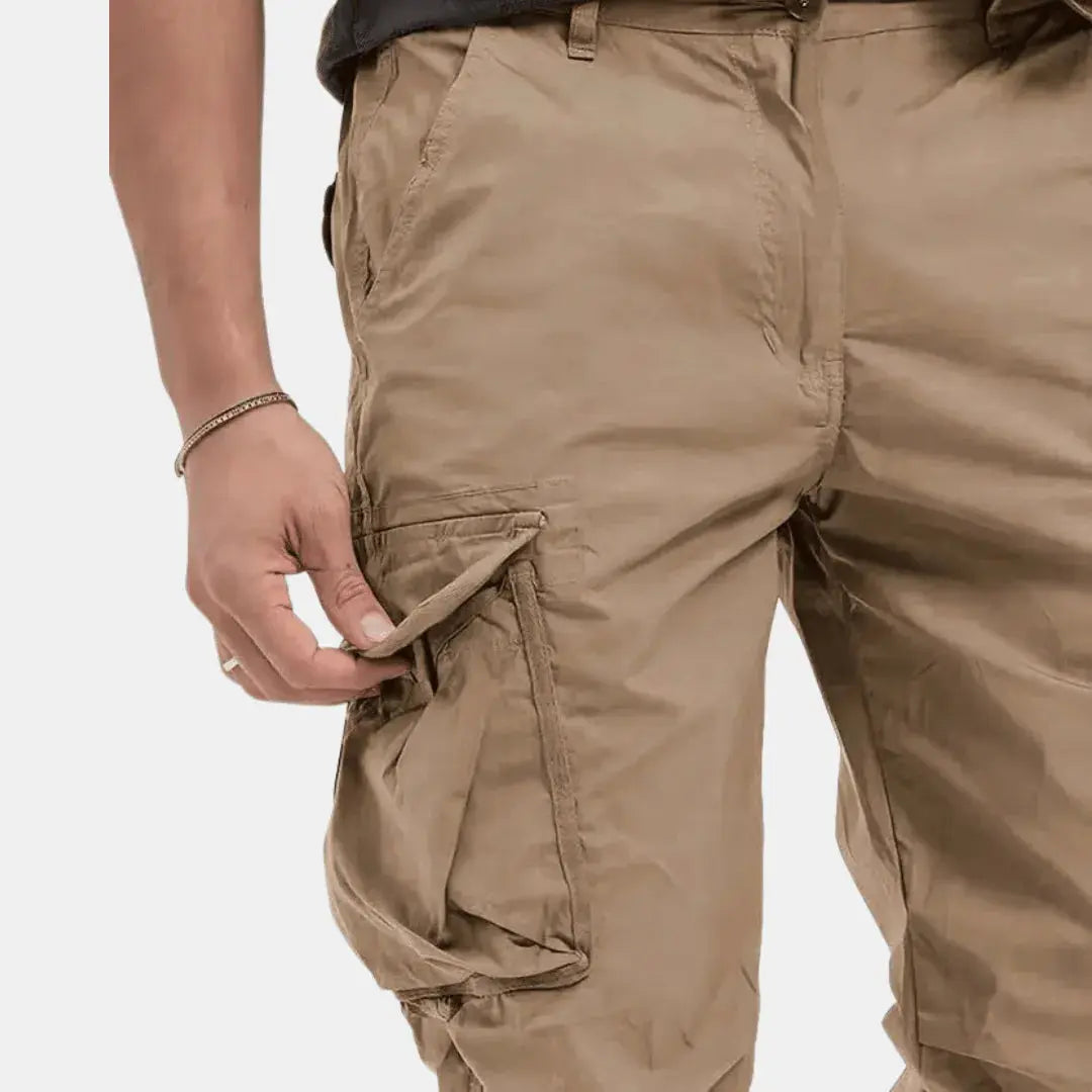 Lightweight Cotton Blend Cargo Joggers for Men | Urban Casual Wear