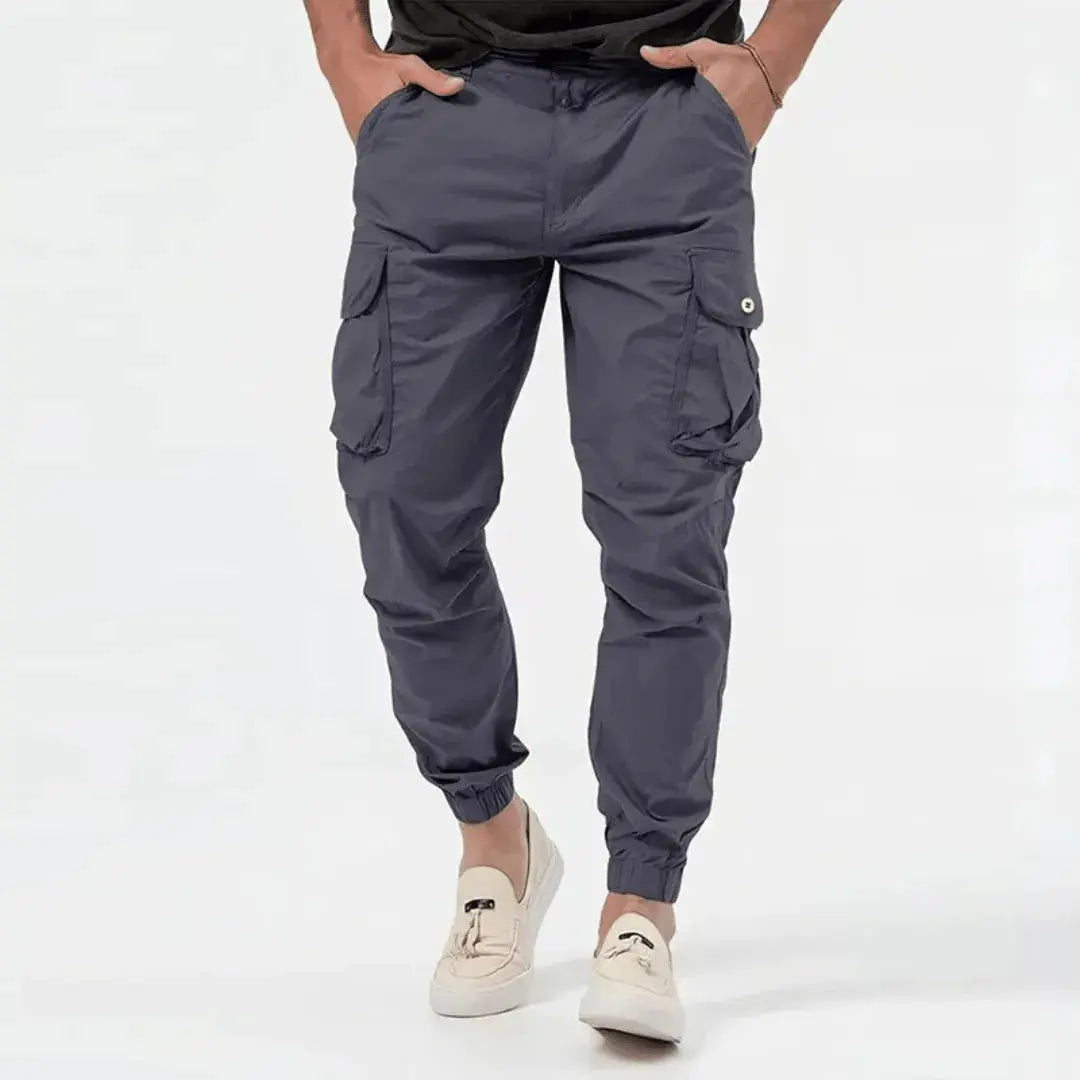 Lightweight Cotton Blend Cargo Joggers for Men | Urban Casual Wear