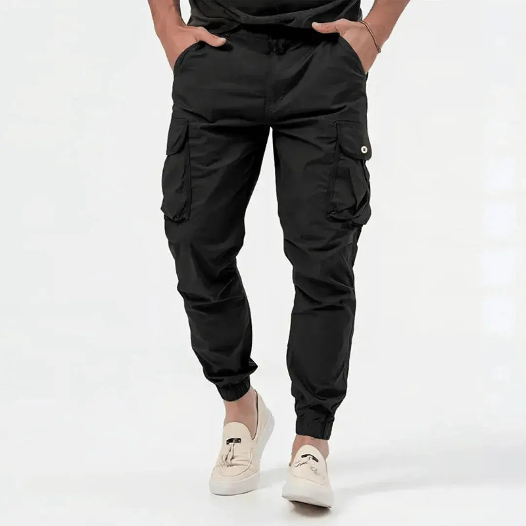 Lightweight Cotton Blend Cargo Joggers for Men | Urban Casual Wear