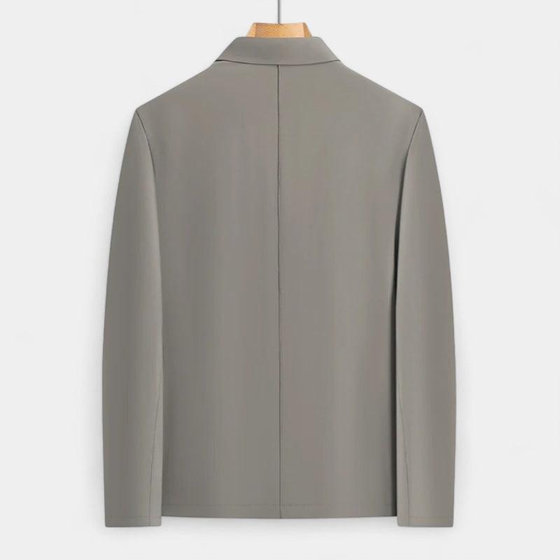 Men's Bomber Polo Jacket - Lightweight Cotton Blend - Casual Business Style - Perfect for Office and Social Events