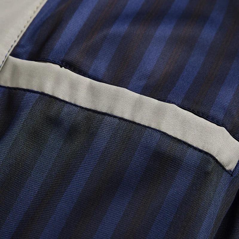 Men's Bomber Polo Jacket - Lightweight Cotton Blend - Casual Business Style - Perfect for Office and Social Events