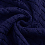 Men's Cable-Knit Sweater in Soft Cotton - Classic Crew Neck Jumper for Casual Wear and Layering