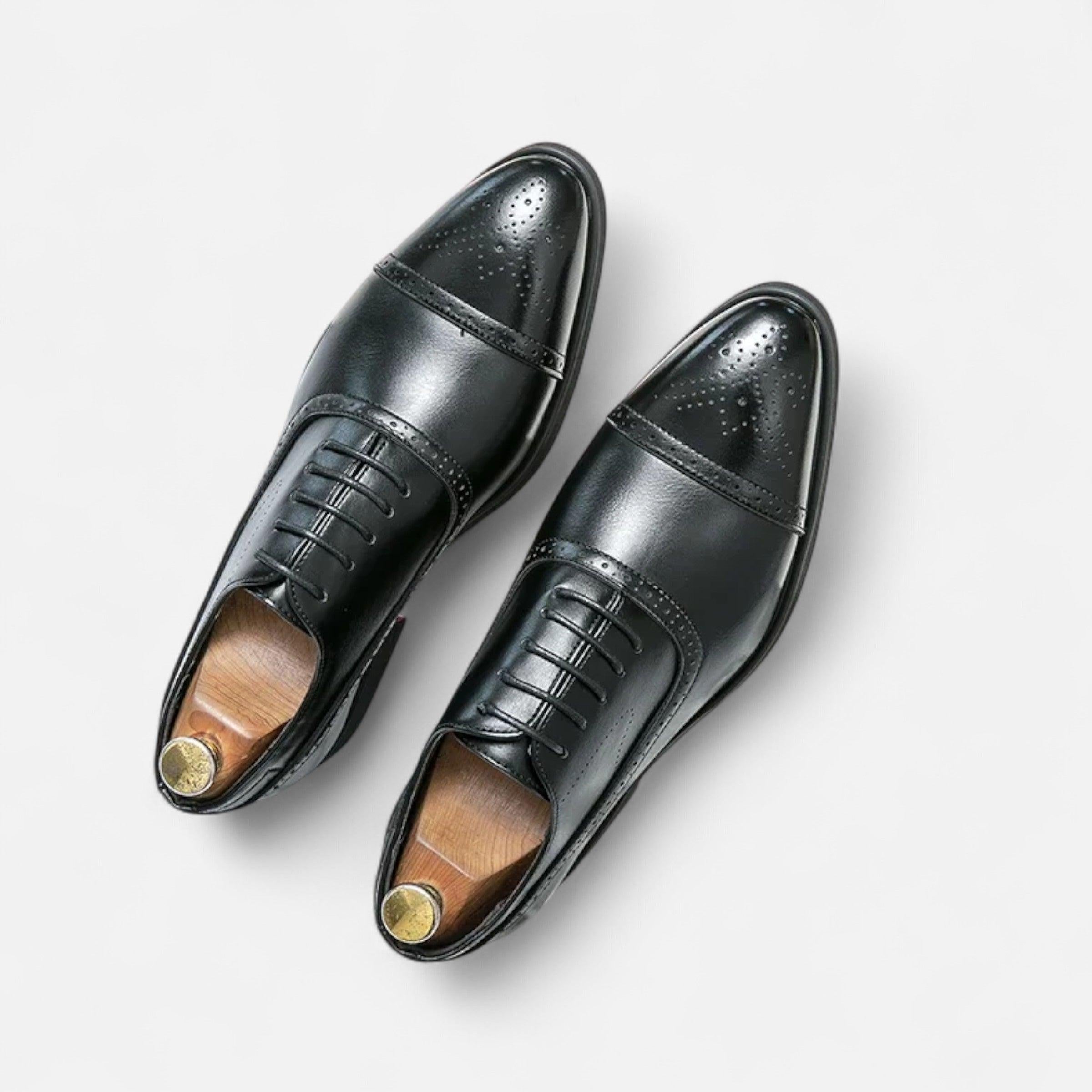 Men's Classic Carved Formal Shoes | Leather | Dress Shoes for Weddings, Business, and Special Occasions