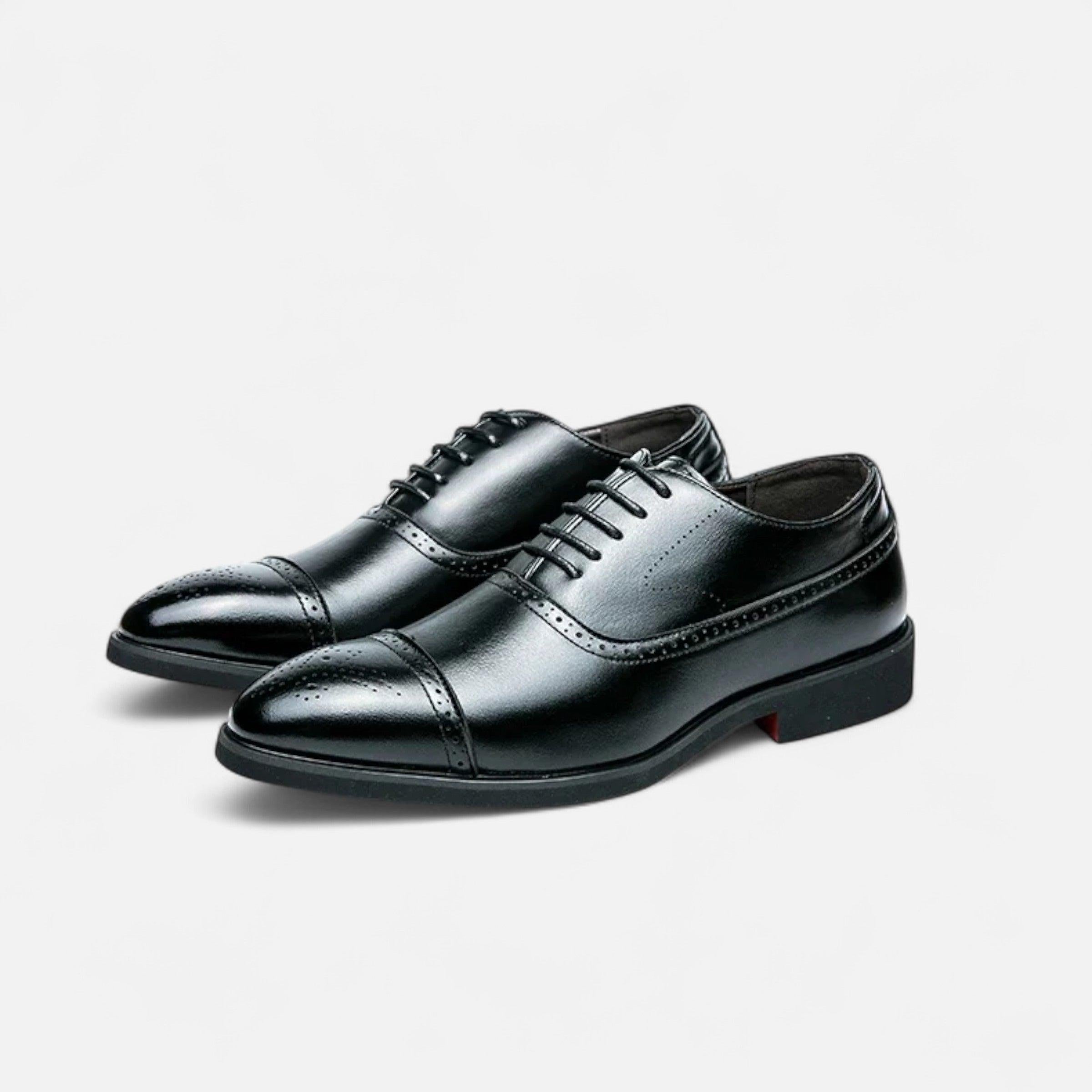 Men's Classic Carved Formal Shoes | Leather | Dress Shoes for Weddings, Business, and Special Occasions