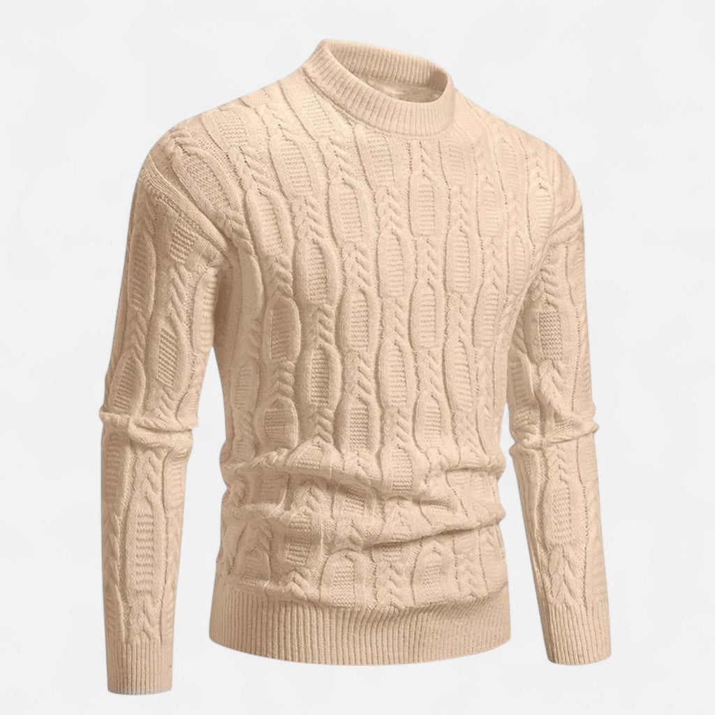 Men's Classic Crewneck Knit Sweater | Soft Cotton Blend | Casual Wear | Versatile Everyday Style