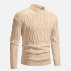 Men's Classic Crewneck Knit Sweater | Soft Cotton Blend | Casual Wear | Versatile Everyday Style