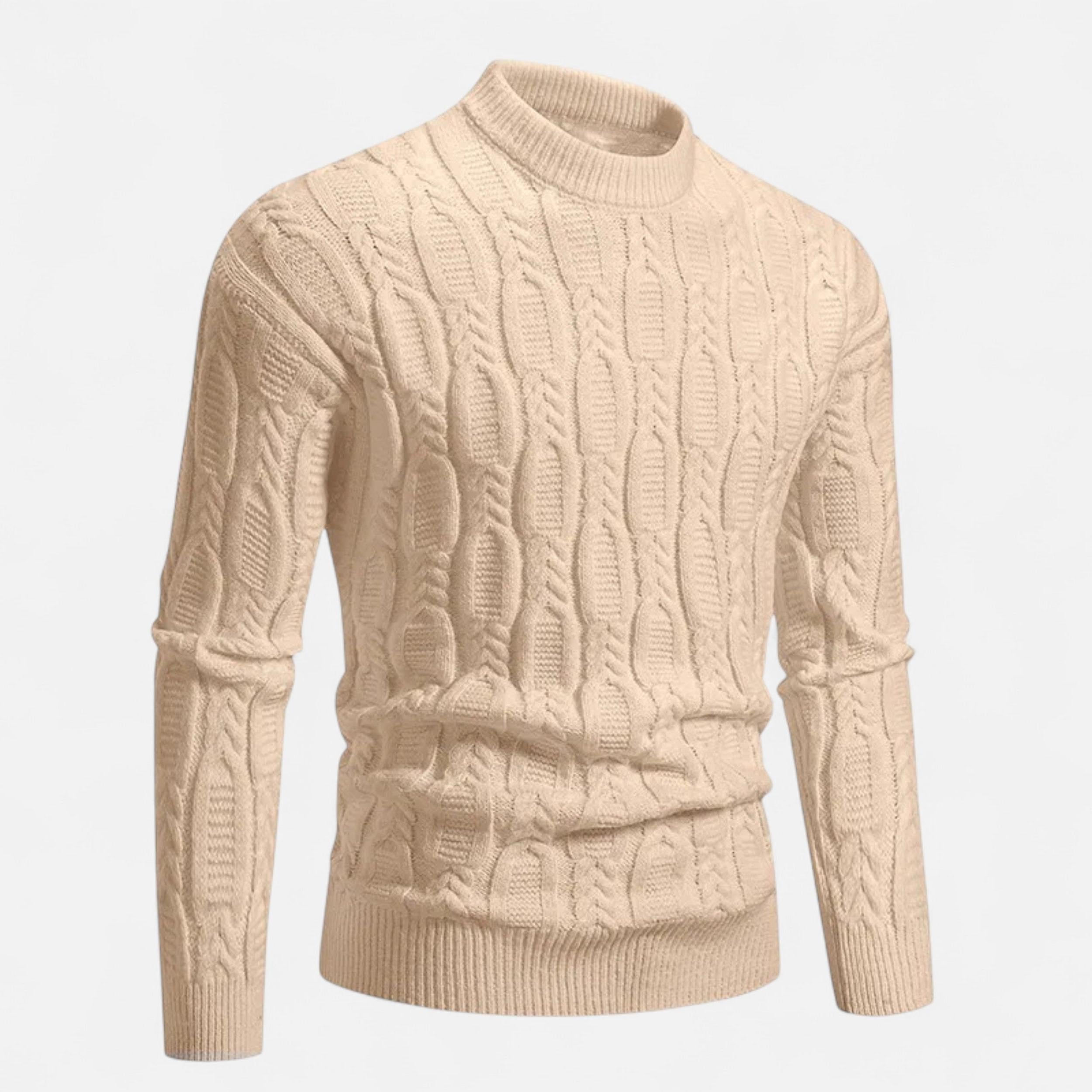 Men's Classic Crewneck Knit Sweater | Soft Cotton Blend | Casual Wear | Versatile Everyday Style