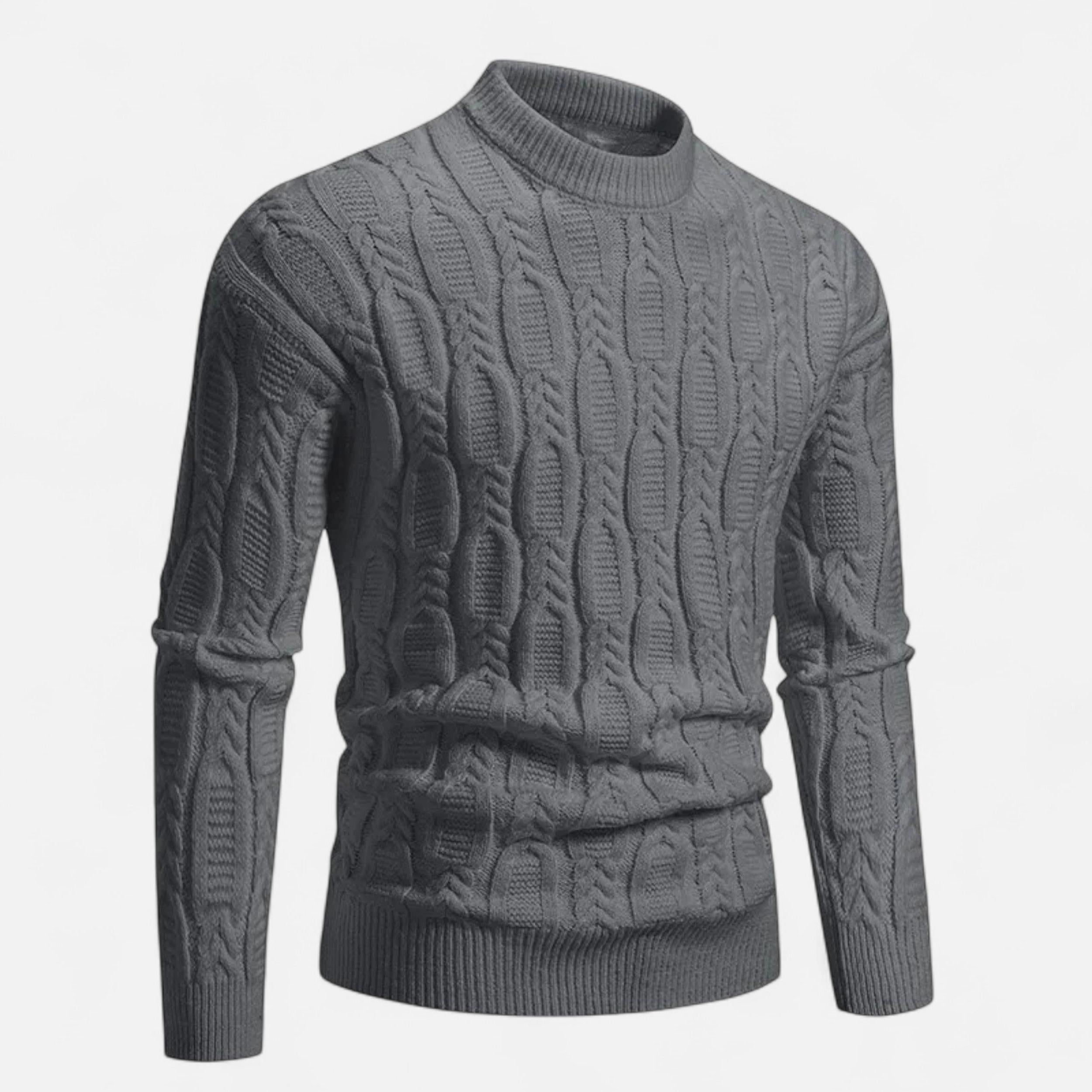 Men's Classic Crewneck Knit Sweater | Soft Cotton Blend | Casual Wear | Versatile Everyday Style
