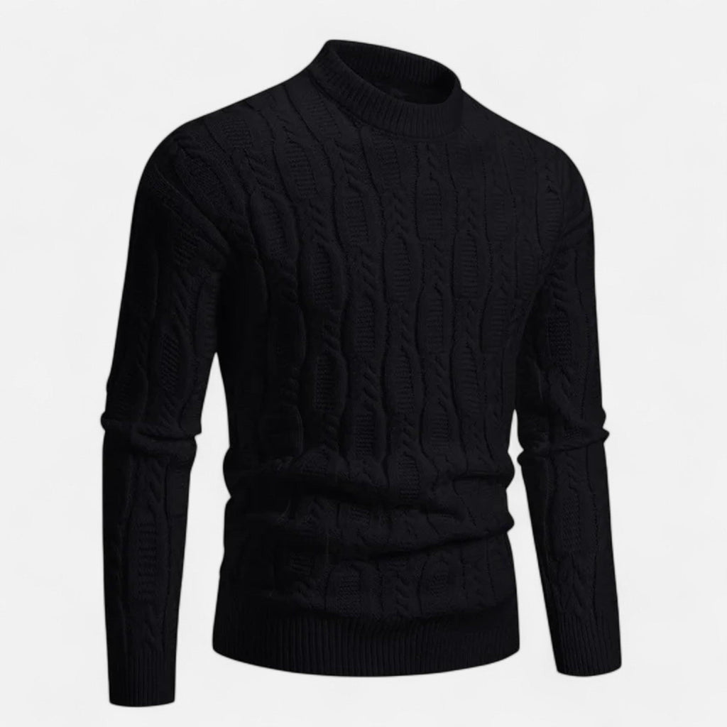 Men's Classic Crewneck Knit Sweater | Soft Cotton Blend | Casual Wear | Versatile Everyday Style