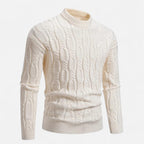 Men's Classic Crewneck Knit Sweater | Soft Cotton Blend | Casual Wear | Versatile Everyday Style