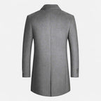 Men's Classic Wool Overcoat | Warm, Stylish Outerwear for Formal and Casual Occasions | Timeless Design