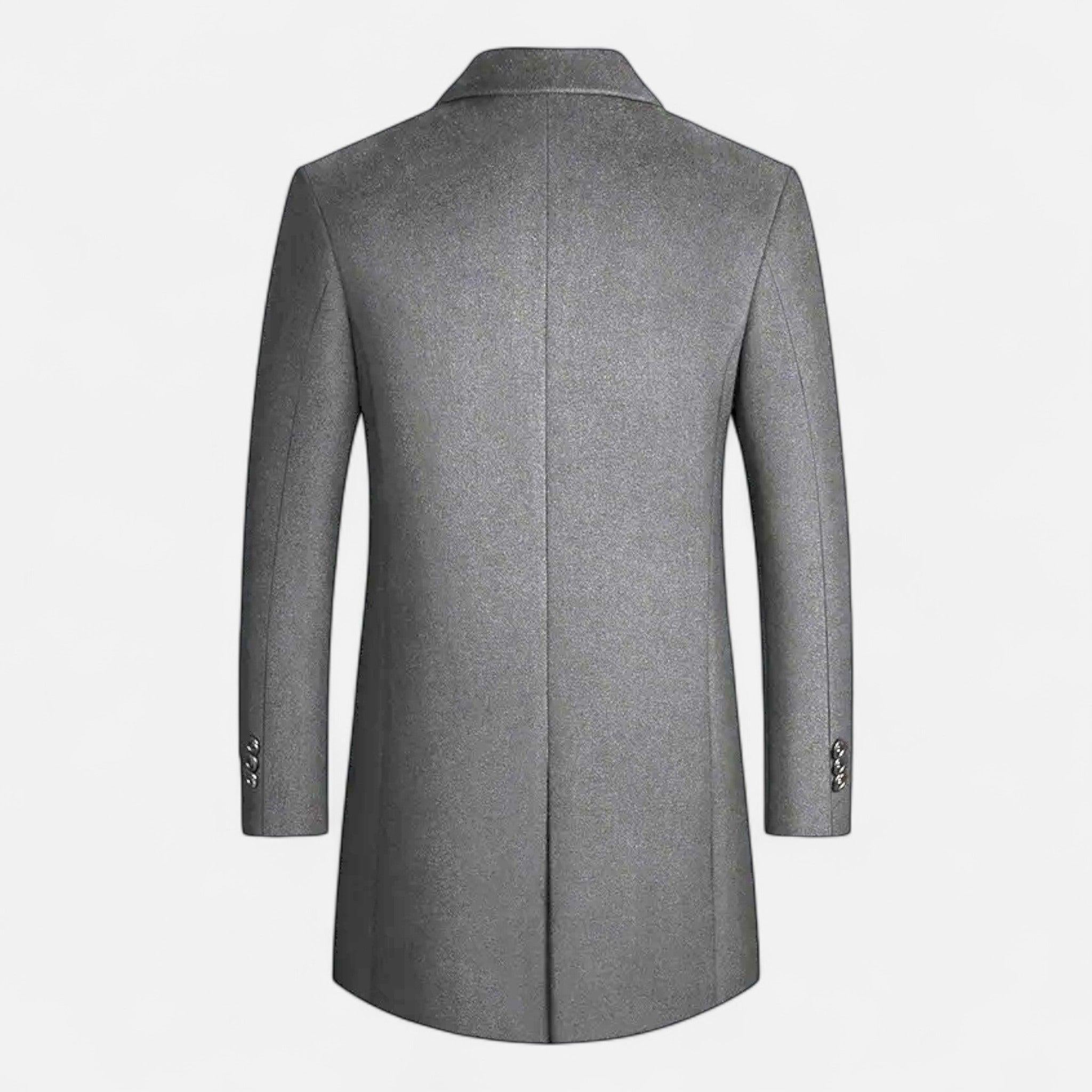 Men's Classic Wool Overcoat | Warm, Stylish Outerwear for Formal and Casual Occasions | Timeless Design