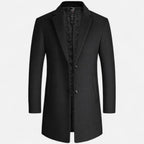Men's Classic Wool Overcoat | Warm, Stylish Outerwear for Formal and Casual Occasions | Timeless Design