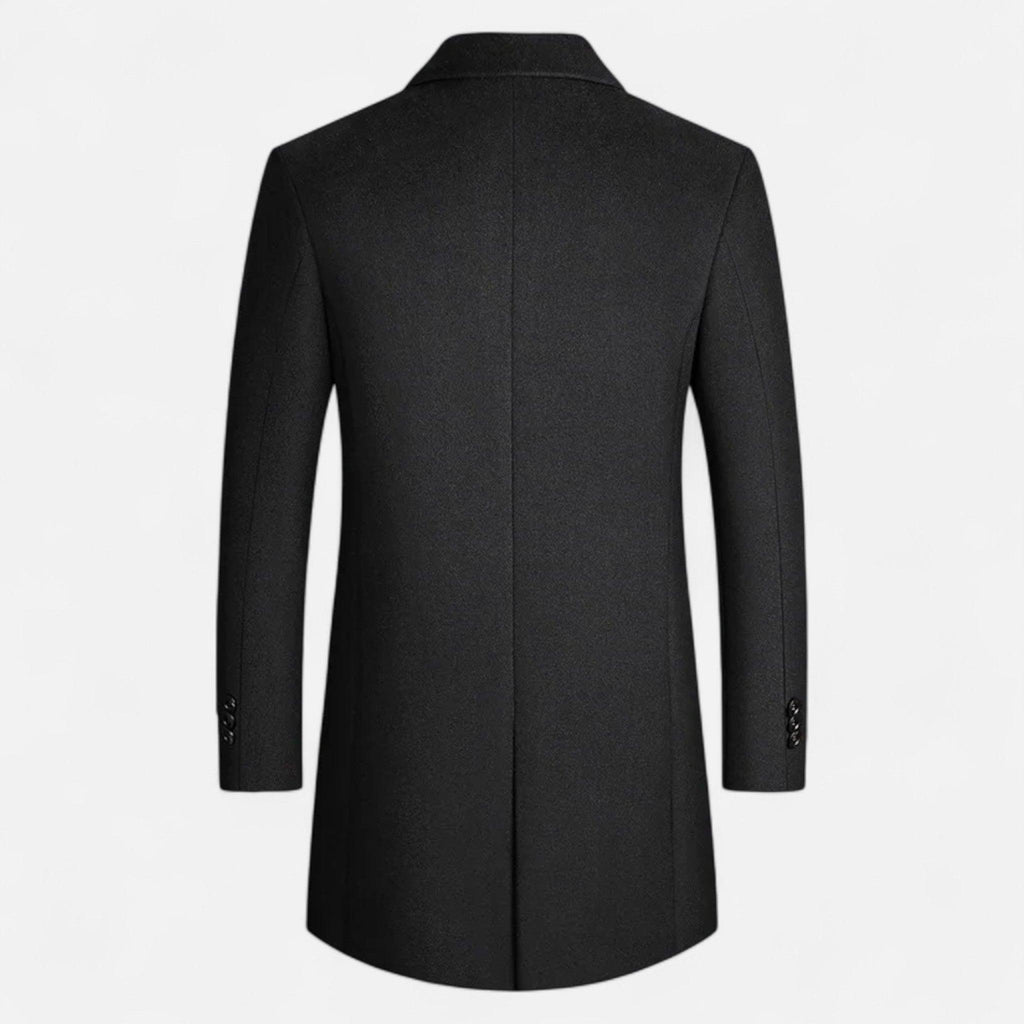 Men's Classic Wool Overcoat | Warm, Stylish Outerwear for Formal and Casual Occasions | Timeless Design