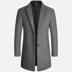Men's Classic Wool Overcoat | Warm, Stylish Outerwear for Formal and Casual Occasions | Timeless Design