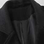 Men's Double-Breasted Wool Trench Overcoat - Classic Winter Coat for Formal and Casual Wear