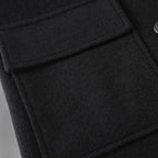 Men's Double-Breasted Wool Trench Overcoat - Classic Winter Coat for Formal and Casual Wear