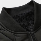 Men's Fleece-Lined Quilted Bomber Jacket for Winter Weather - Warm and Stylish Outerwear