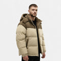 Men's Fleece-Lined Winter Jacket with Removable Hood - Warm, Stylish Outerwear for Cold Weather