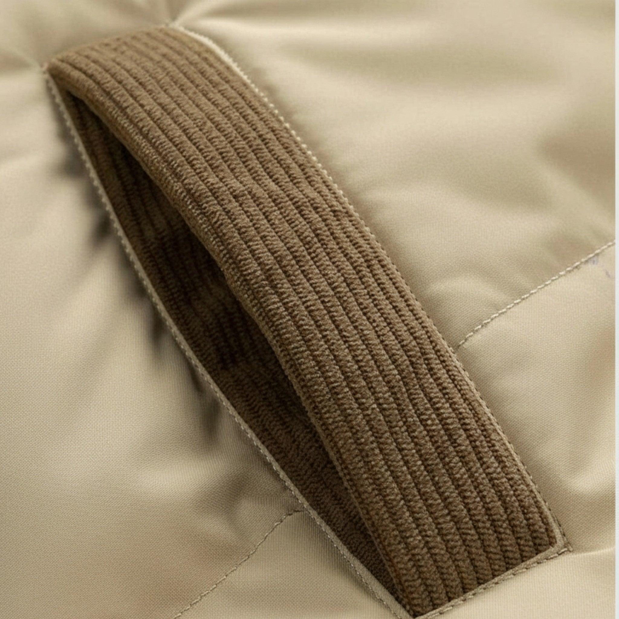 Men's Fleece-Lined Winter Jacket with Removable Hood - Warm, Stylish Outerwear for Cold Weather