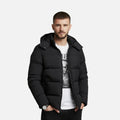 Men's Hooded Puffer Jacket - Insulated Cold Weather Layer - Stylish and Functional Outerwear for Winter Adventures