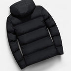 Men's Hooded Puffer Jacket - Insulated Cold Weather Layer - Stylish and Functional Outerwear for Winter Adventures