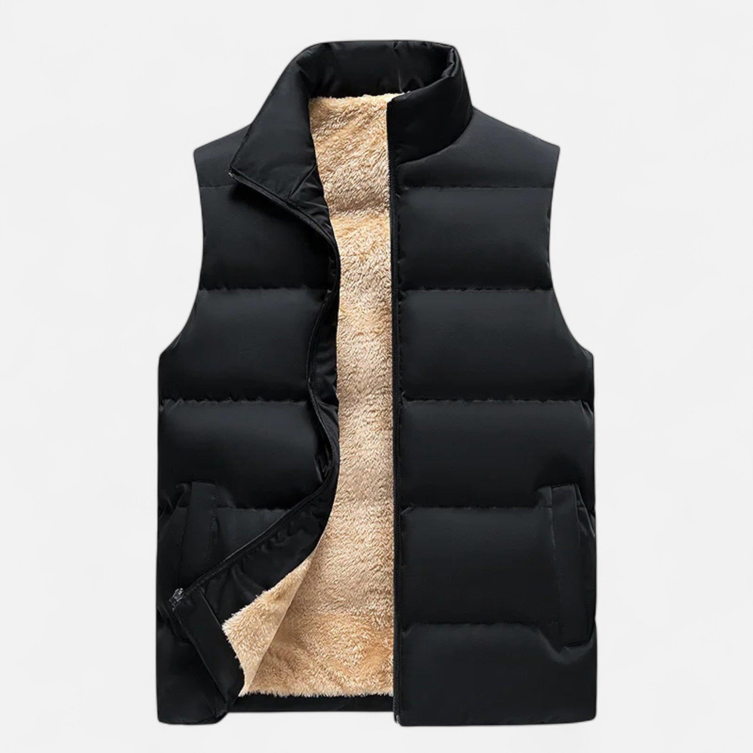 Men's Lamb Wool Winter Vest | Warm Insulated Design for Cold Weather | Stylish Layering Piece for Casual or Outdoor Use