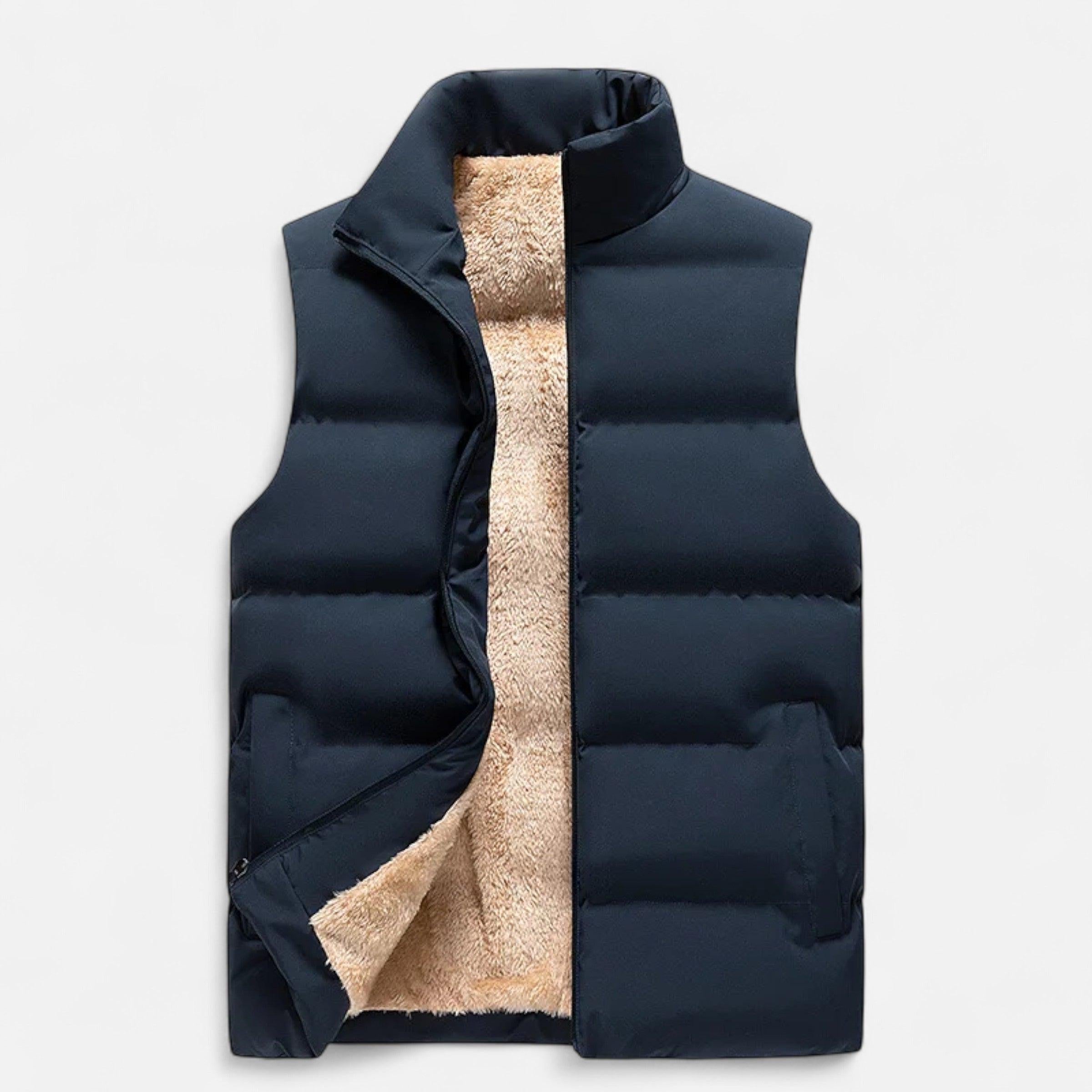 Men's Lamb Wool Winter Vest | Warm Insulated Design for Cold Weather | Stylish Layering Piece for Casual or Outdoor Use