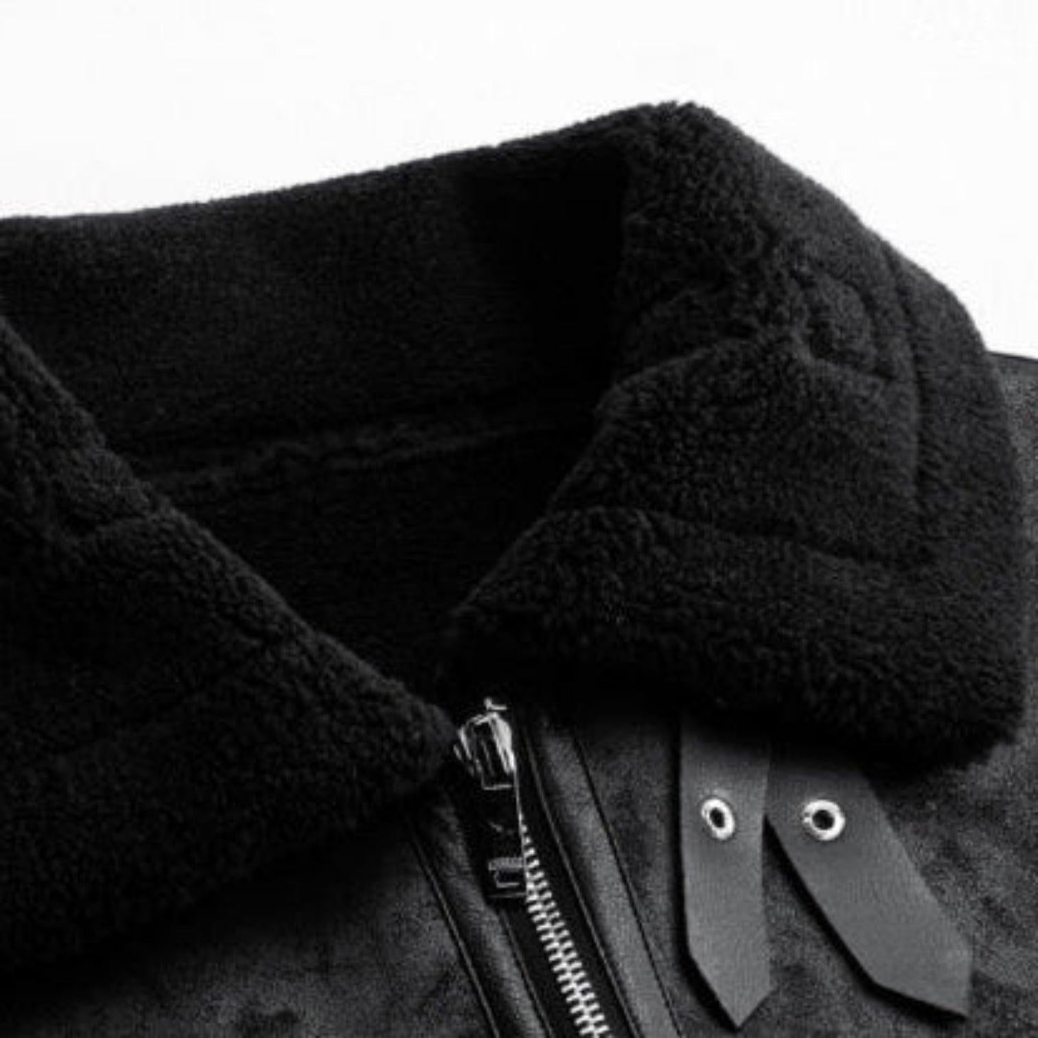 Men's Leather Aviator Jacket - Classic Design, Durable Genuine Leather, Perfect for Casual Wear and Outdoor Adventures