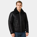 Men's Leather Aviator Jacket - Classic Design, Durable Genuine Leather, Perfect for Casual Wear and Outdoor Adventures