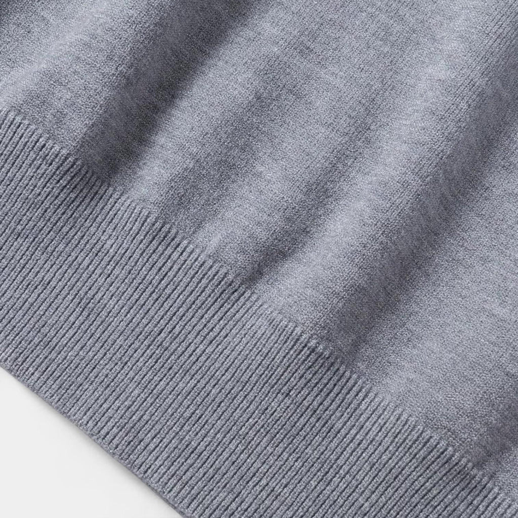 Men's Lightweight Cotton Crew-Neck Sweater - Fine-Knit Casual Jumper for Everyday Wear