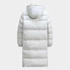 Men's Long Down Puffer Jacket - Insulated Winter Parka for Cold Weather Protection