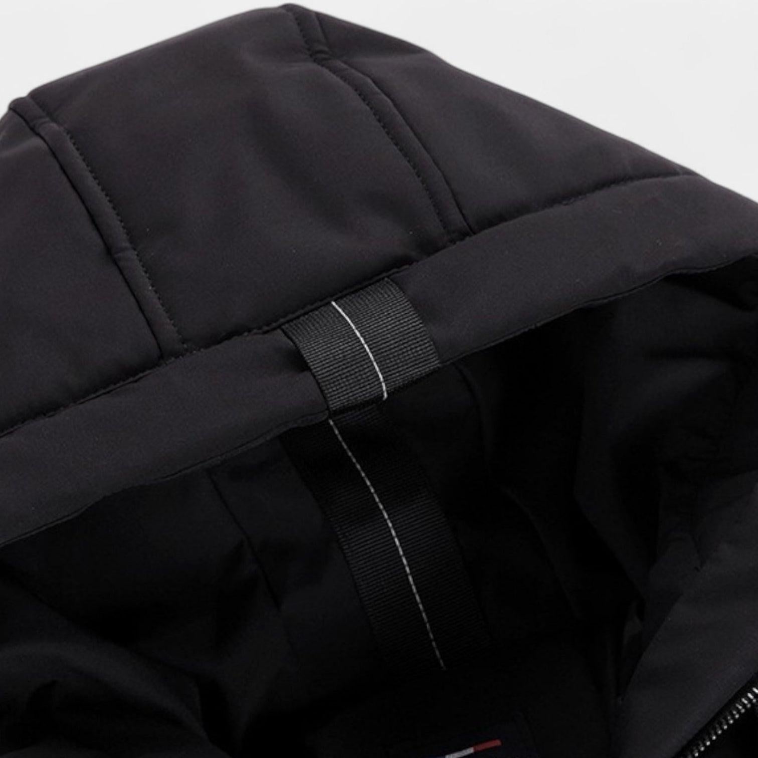 Men's Longline Puffer Coat - Insulated Winter Parka for Cold Weather Protection