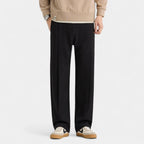 Men's Loose-Fit Casual Trousers - Comfortable Cotton Pants for Everyday Wear