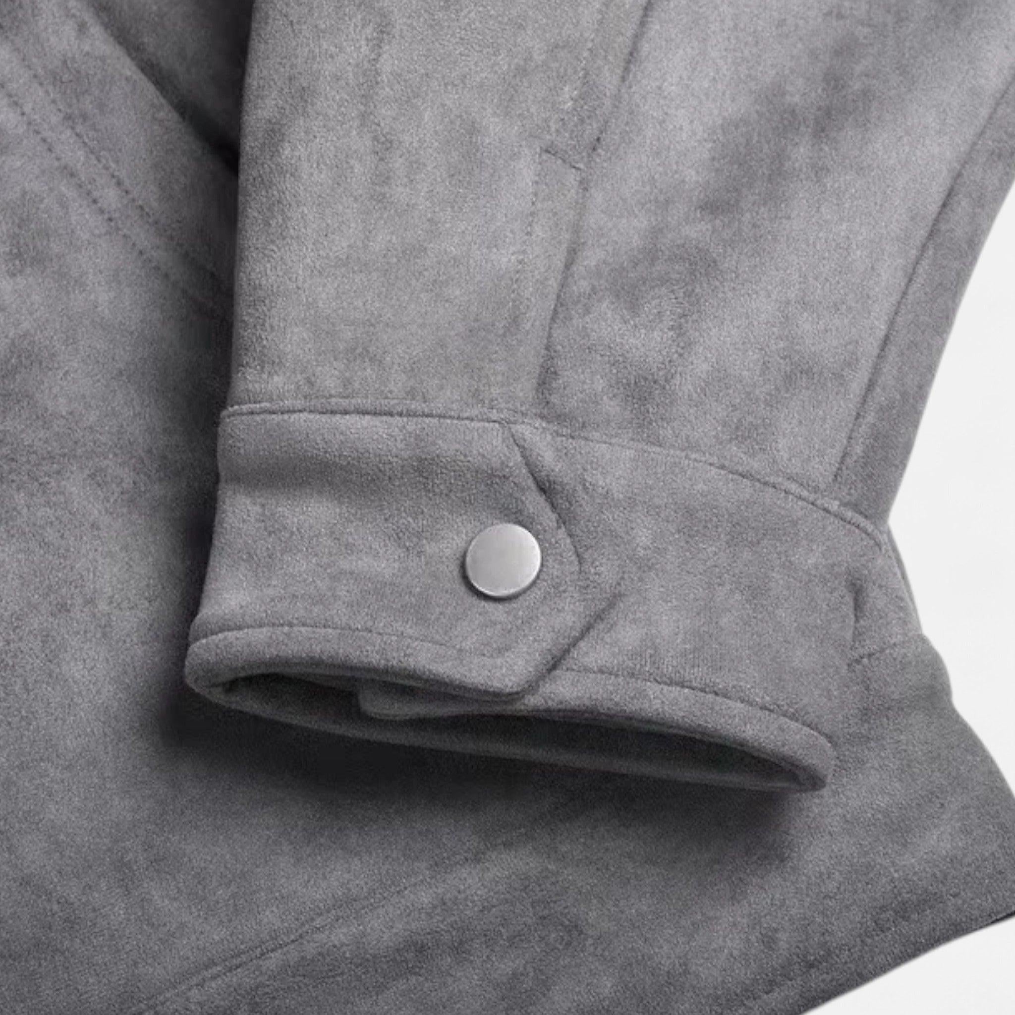 Men's Loose-Fit Suede Jacket | Casual Wear | Soft Material | Versatile Outerwear for Everyday Style