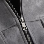 Men's Loose-Fit Suede Jacket | Casual Wear | Soft Material | Versatile Outerwear for Everyday Style